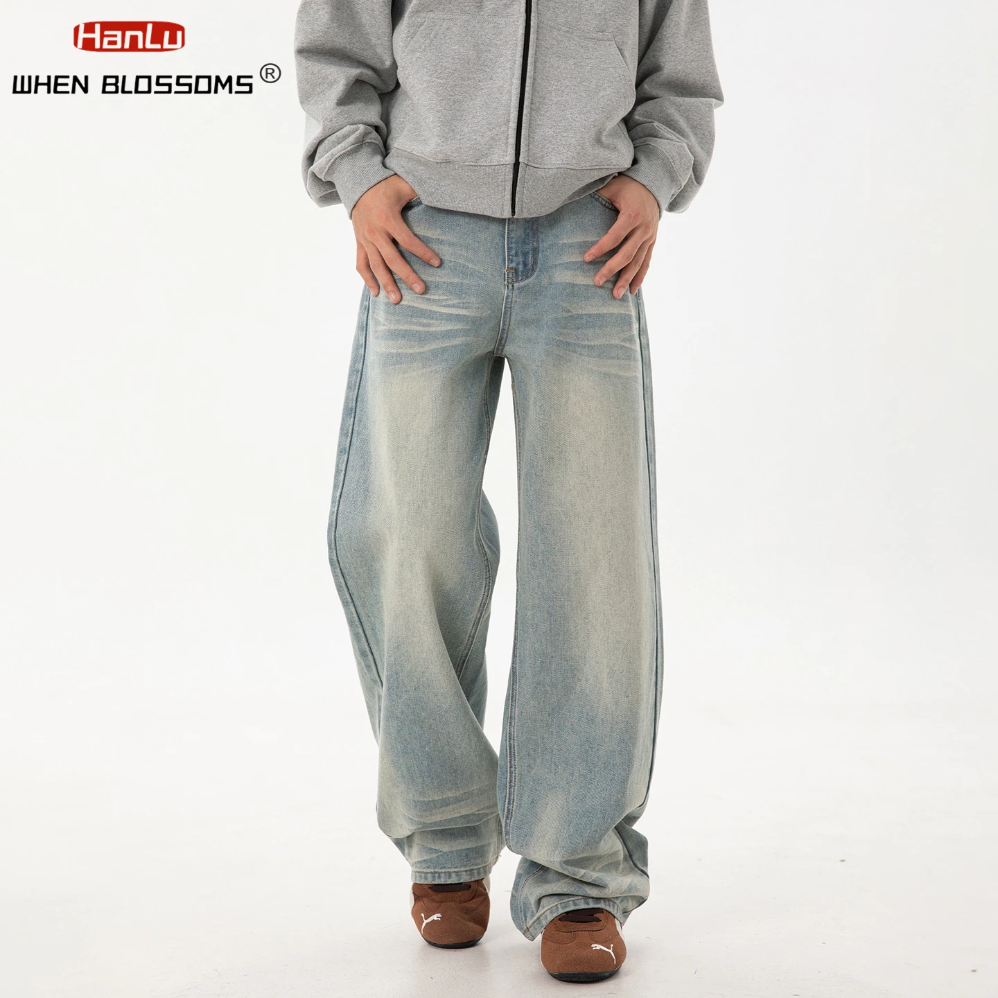 HANGLU 2025 Men's 3D Whisker Washed Jeans Straight Leg Vintage American Streetwear High Street Loose Fit Denim Pants
HANGLU 2025 Men's 3D Whisker Washed Jeans Straight Leg Vintage American Streetwear High Street Loose Fit Denim Pants