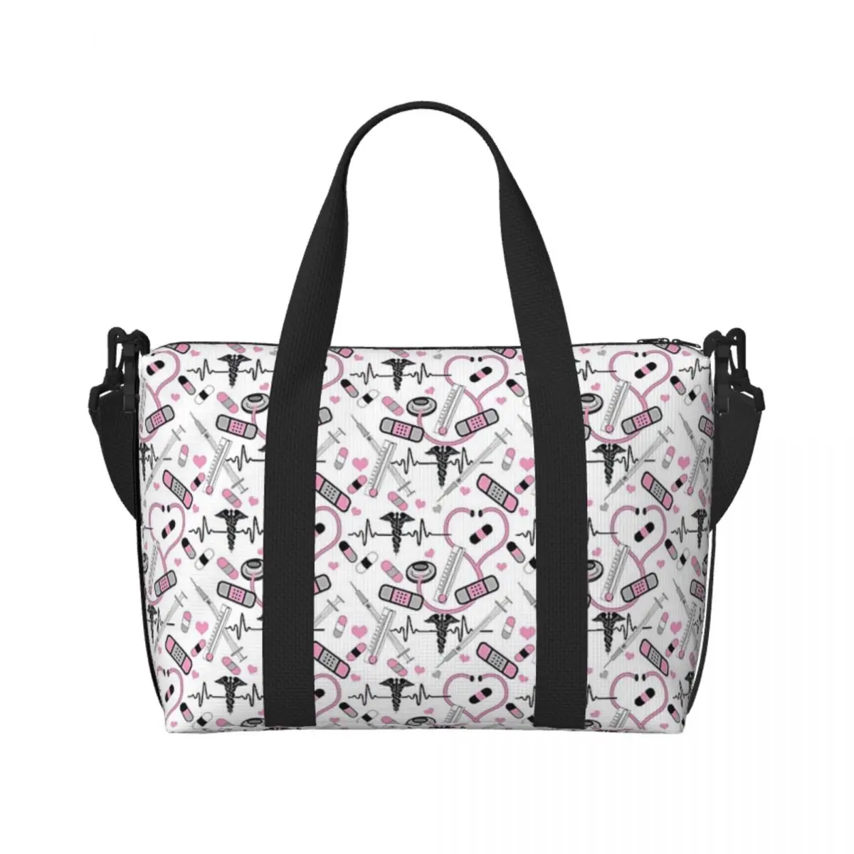 Cute Stethoscope Nurse Doctor Pattern Beach Travel Bag Tote Bags for Gym Yoga Women Shopping Duffle Shoulder Bag
Cute Stethoscope Nurse Doctor Pattern Beach Travel Bag Tote Bags for Gym Yoga Women Shopping Duffle Shoulder Bag