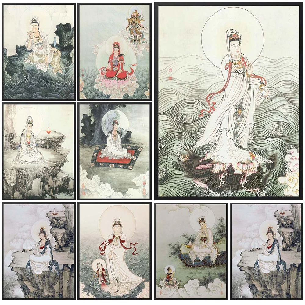 Buddhist Bodhisattva Buddism Godness Guanyin Poster Wall Pictures For Temple Church Room Wall Art Canvas Painting Unframed
Buddhist Bodhisattva Buddism Godness Guanyin Poster Wall Pictures For Temple Church Room Wall Art Canvas Painting Unframed