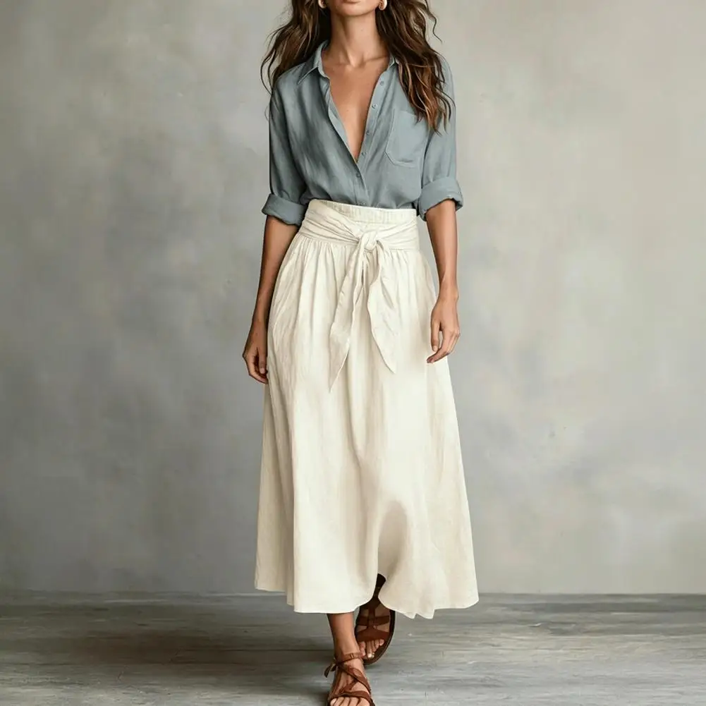 Women 2 Piece Maxi Skirt Set Long Sleeve Button Down Shirt And High Waist Skirt Matching Outfits Summer Vacation Lounge Sets Cas
Women 2 Piece Maxi Skirt Set Long Sleeve Button Down Shirt And High Waist Skirt Matching Outfits Summer Vacation Lounge Sets Cas