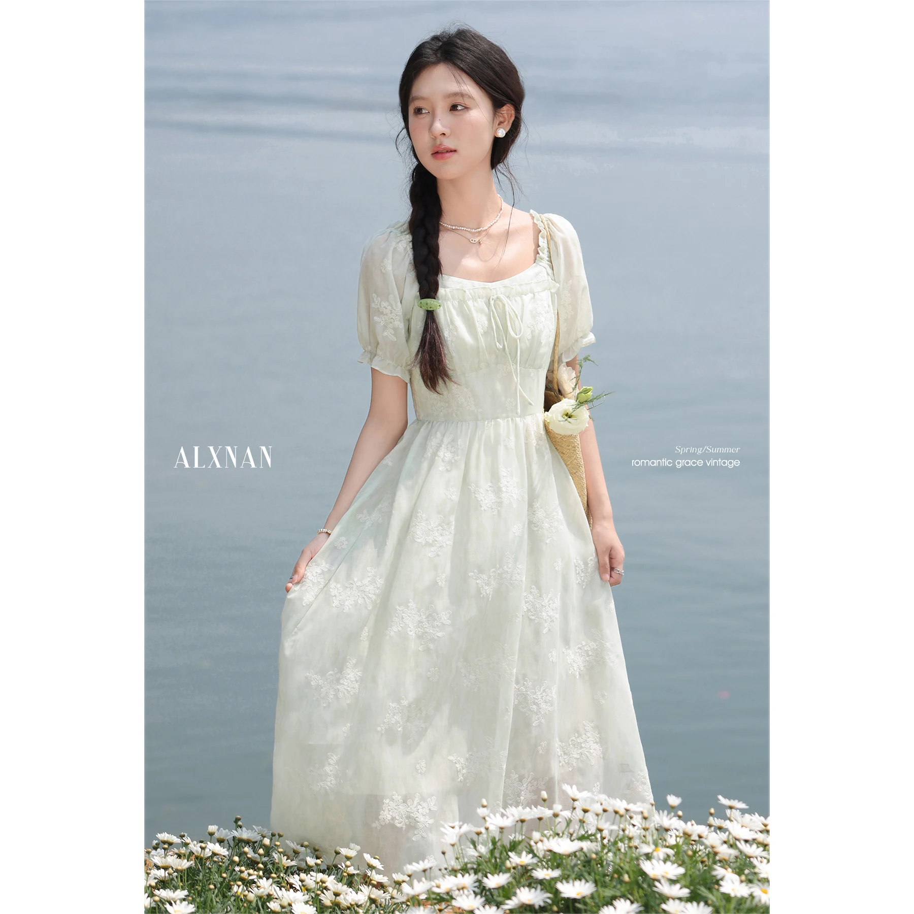 ALXNAN Women's Green Long Dress Elegant Square Neck Puff Sleeves Dress 2025 Summer Holiday Beach Party Ladies Clothing QJD00338
ALXNAN Women's Green Long Dress Elegant Square Neck Puff Sleeves Dress 2025 Summer Holiday Beach Party Ladies Clothing QJD00338