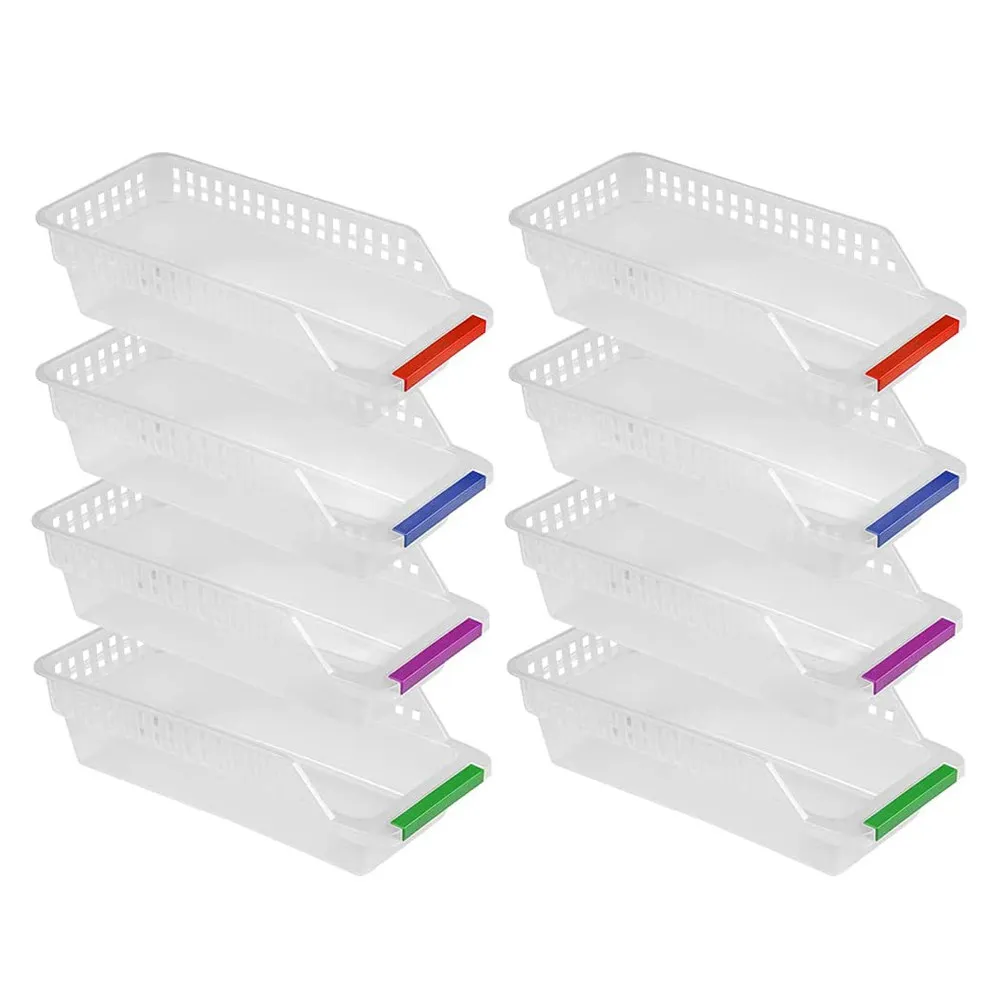 8Pcs Heavy Duty Plastic Fridge Storage Bins Front Handle Wide Mouth Design Refrigerator Organizer Bins for Freezer Beverage
8Pcs Heavy Duty Plastic Fridge Storage Bins Front Handle Wide Mouth Design Refrigerator Organizer Bins for Freezer Beverage