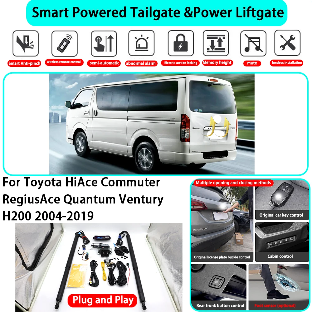 for Toyota HiAce Commuter RegiusAce Quantum Ventury H200 2004-2019 Automatic Powered Tailgate Electric Power Tailgate Lift Kit
for Toyota HiAce Commuter RegiusAce Quantum Ventury H200 2004-2019 Automatic Powered Tailgate Electric Power Tailgate Lift Kit