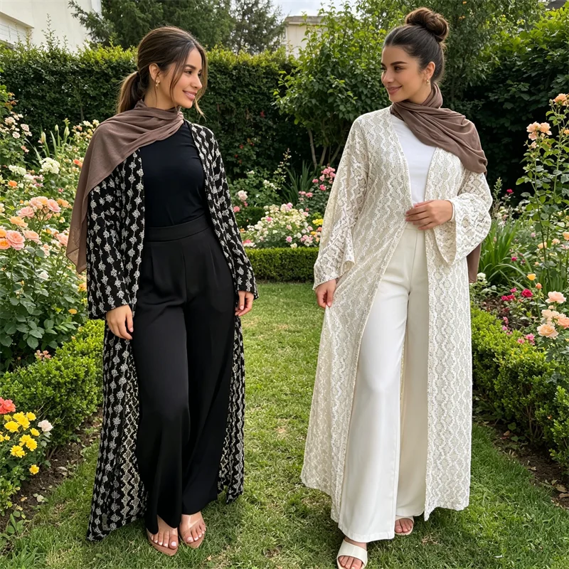 Knitted Hollow Out Abaya Dubai Kaftan Women Muslim Maxi Dress Turkey Kaftan Kebaya Kimono Cardigan Eid Ramadan Islam Jalabiya
Knitted Hollow Out Abaya Dubai Kaftan Women Muslim Maxi Dress Turkey Kaftan Kebaya Kimono Cardigan Eid Ramadan Islam Jalabiya