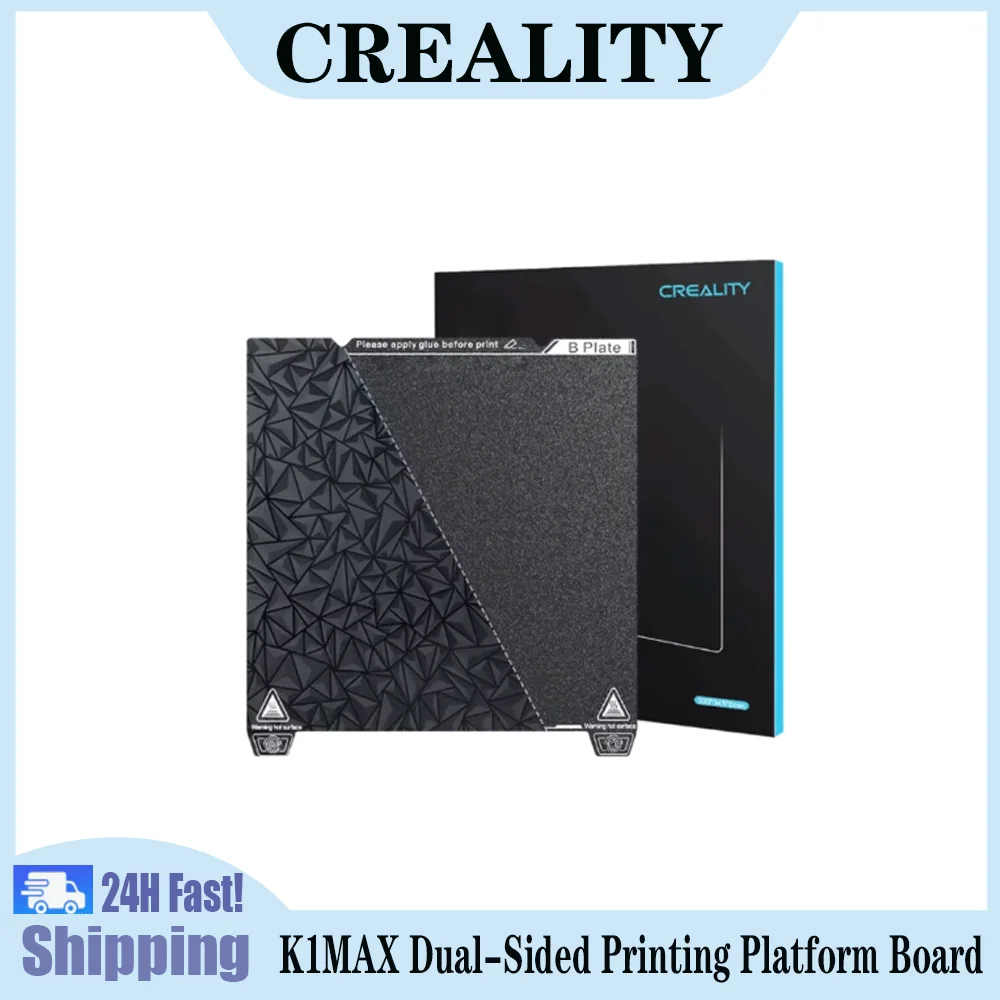 Creality 3D K1 Max Dual-Sided Printing Platform Board Kit 310x315mm 3D Printer Glossy PEO & Matte PEI Printing Platform Board
Creality 3D K1 Max Dual-Sided Printing Platform Board Kit 310x315mm 3D Printer Glossy PEO & Matte PEI Printing Platform Board