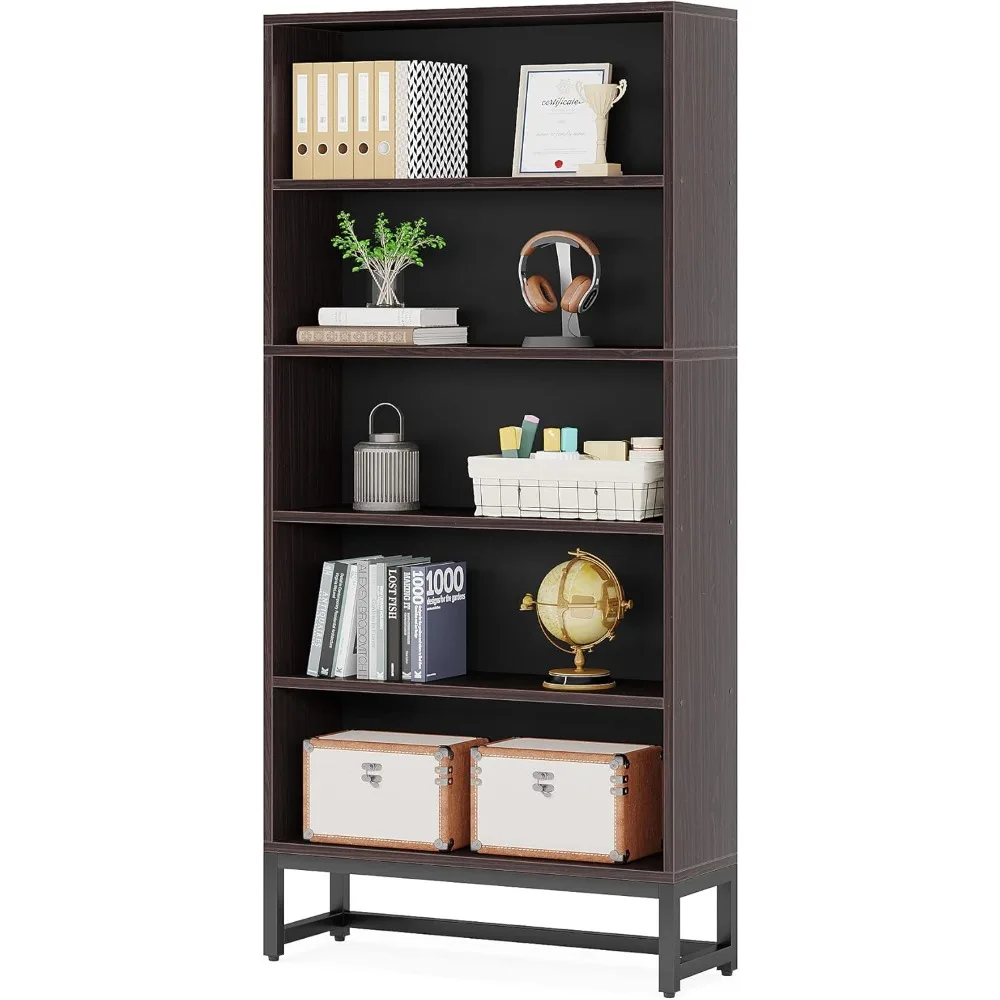 "sturdy 70.8 inch 5-tier bookshelf with closed back for large storage capacity"
"sturdy 70.8 inch 5-tier bookshelf with closed back for large storage capacity"
