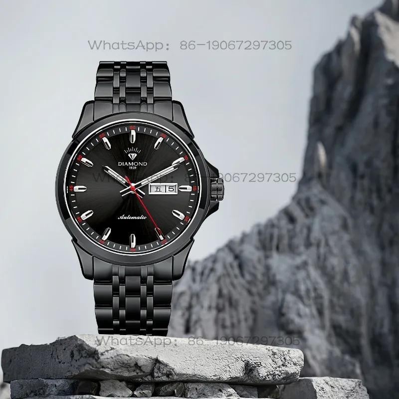 Time Island Watch Shanghai Automatic Mechanical Watch Red Needle Luminous Waterproof Men's Watch
Time Island Watch Shanghai Automatic Mechanical Watch Red Needle Luminous Waterproof Men's Watch