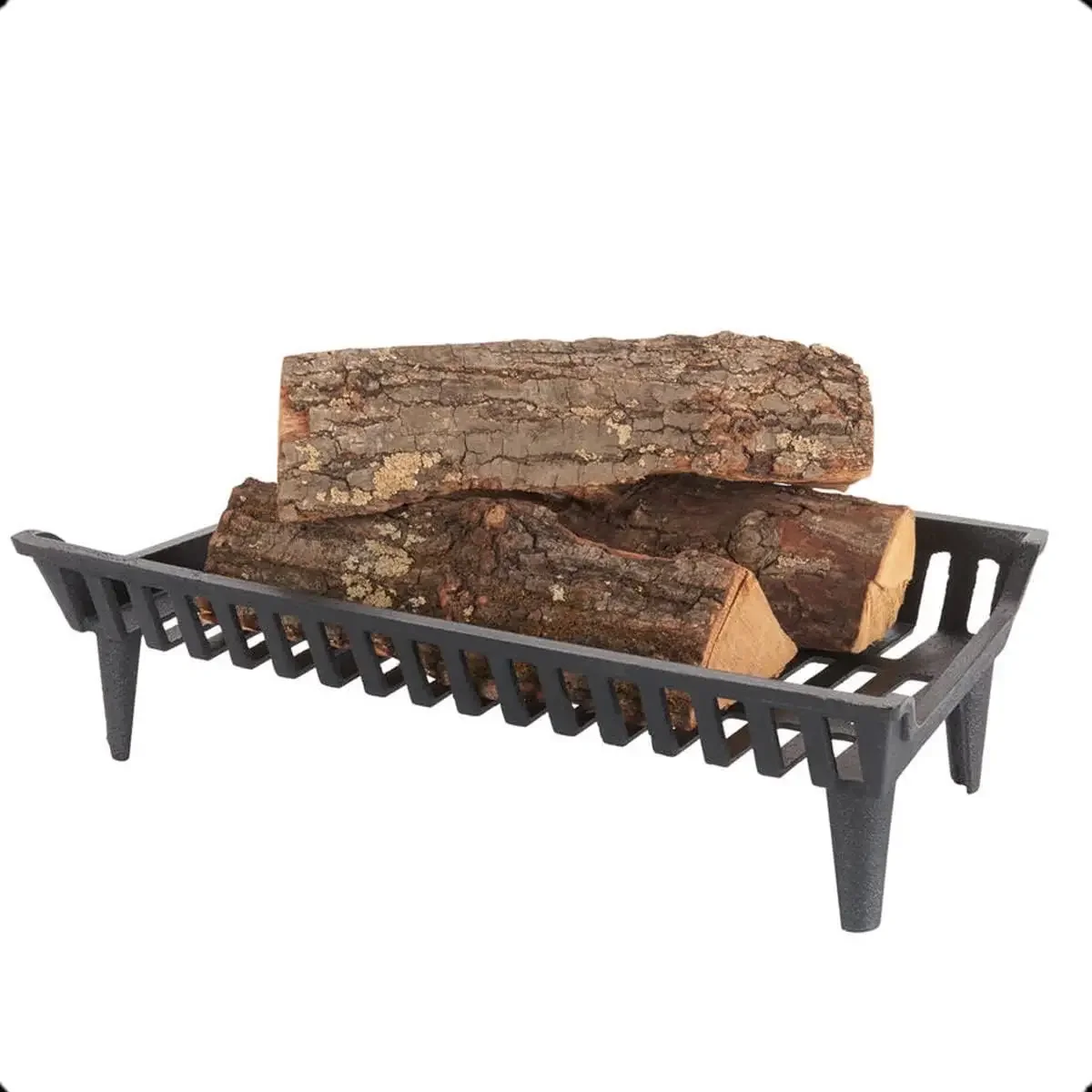 24 inch Fireplace Grate Heavy Duty, Cast Iron Fire Grate - 24" W x 15" D x 7" H
24 inch Fireplace Grate Heavy Duty, Cast Iron Fire Grate - 24" W x 15" D x 7" H