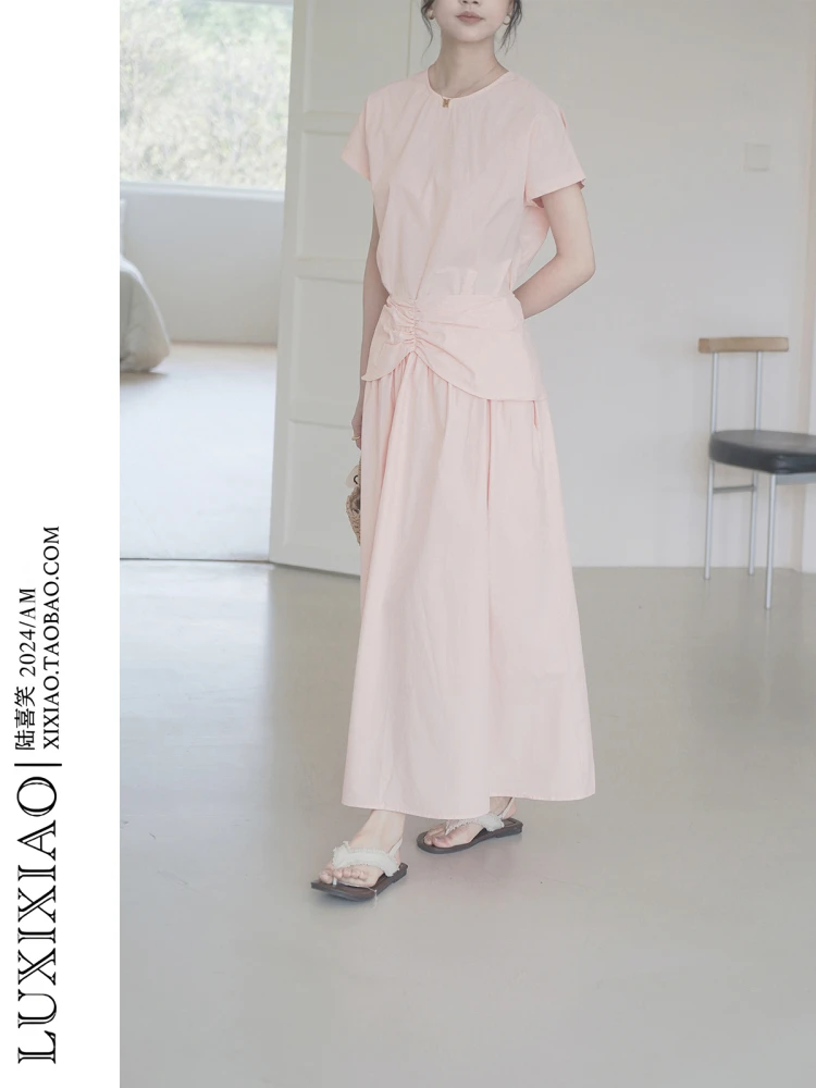 LUXIXIAO Women's 2026 New College Style Short Sleeve Shirt Top High Waist Skirt Pink Set Cotton Zipper round Neckline
LUXIXIAO Women's 2026 New College Style Short Sleeve Shirt Top High Waist Skirt Pink Set Cotton Zipper round Neckline