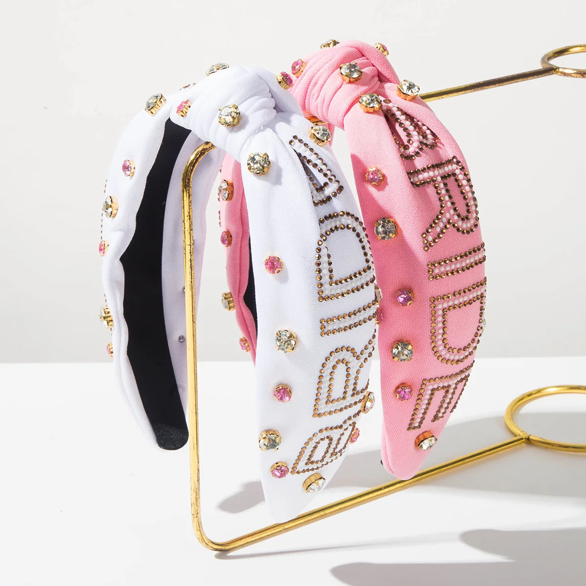 New Handmade Knotted Rhinestone Letter Bride Headband Fashion Wedding Hair Accessory
New Handmade Knotted Rhinestone Letter Bride Headband Fashion Wedding Hair Accessory