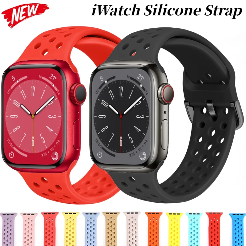 Silicone Strap For Apple Watch 10 42/46mm Band 49mm 45mm 41mm Bracelet Belt iWatch Series Ultra/2 9 8 7 6 5 4 SE 44mm 40mm 42mm
Silicone Strap For Apple Watch 10 42/46mm Band 49mm 45mm 41mm Bracelet Belt iWatch Series Ultra/2 9 8 7 6 5 4 SE 44mm 40mm 42mm