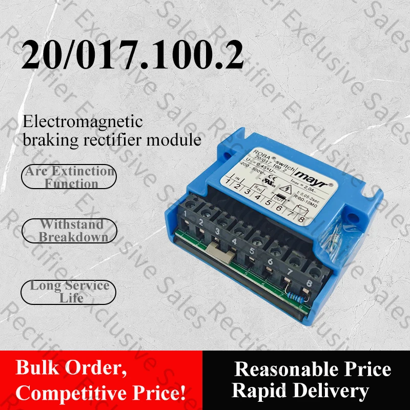 MAYR 20.017.100.2 200~500V Motor Brake Rectifier
MAYR 20.017.100.2 200~500V Motor Brake Rectifier