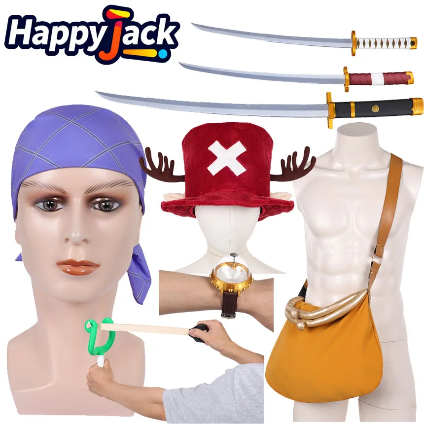 Pirate Cosplay Props Nami Wristband Compass Usopp Bag Hat Scarf Slingshot Roronoa Zoro Sword Prop for Halloween Carnival Party
Pirate Cosplay Props Nami Wristband Compass Usopp Bag Hat Scarf Slingshot Roronoa Zoro Sword Prop for Halloween Carnival Party
