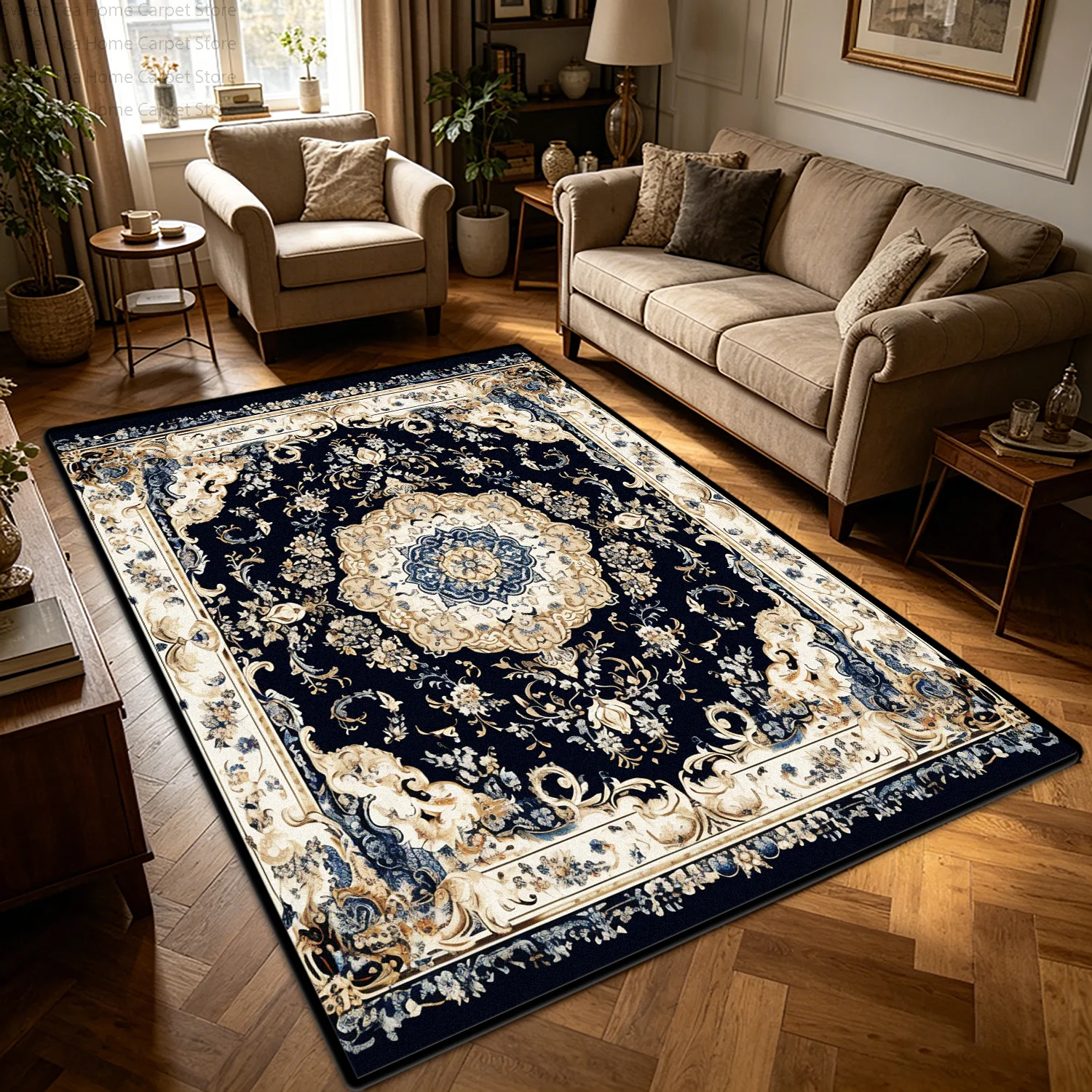 Vintage Persian Area Rug for Living Room Soft Non-Slip Washable Bedroom Floor Mat Decoration Home Study Large Size Luxury Carpet
Vintage Persian Area Rug for Living Room Soft Non-Slip Washable Bedroom Floor Mat Decoration Home Study Large Size Luxury Carpet