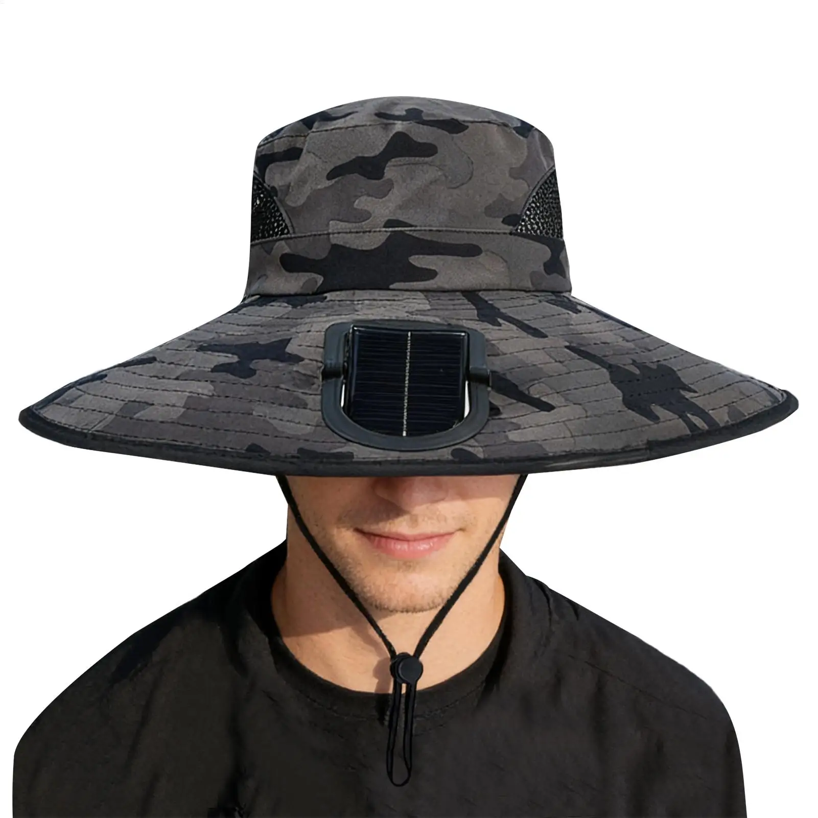 Fishing Hat Portable Wide Brim Headgear With Solar Fan Sun Bucket Solar Fans Hat for Hiking Camping Traveling Beach Picnic
Fishing Hat Portable Wide Brim Headgear With Solar Fan Sun Bucket Solar Fans Hat for Hiking Camping Traveling Beach Picnic