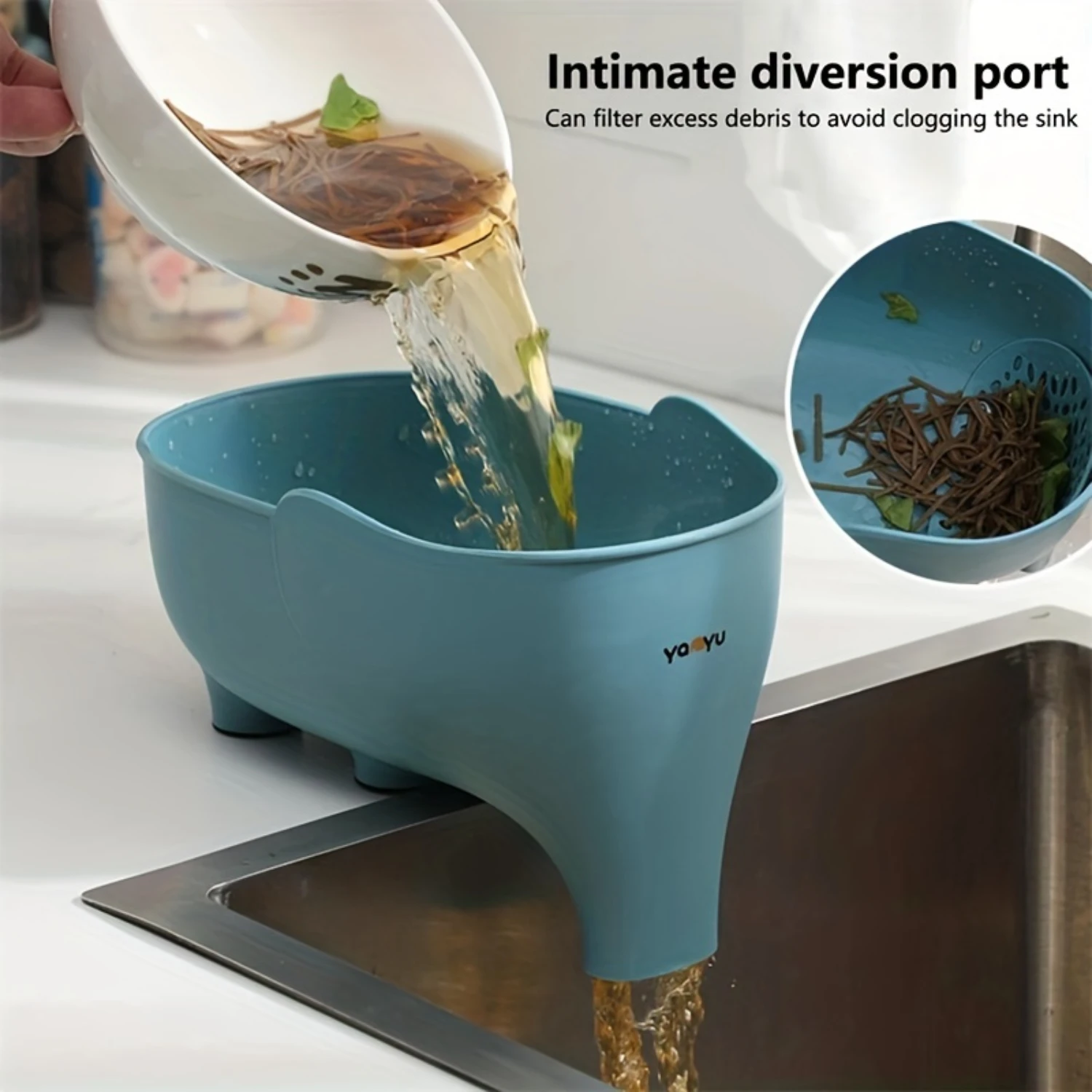 1pc Elephant Shaped Sink Strainer Colander - Multi Functional Kitchen Draining Basket for Fruit, Vegetables - Household Drain Ba
1pc Elephant Shaped Sink Strainer Colander - Multi Functional Kitchen Draining Basket for Fruit, Vegetables - Household Drain Ba