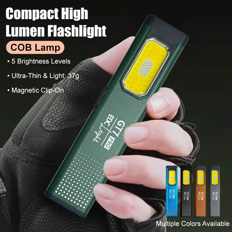 Сверхлегкая магнитная рабочая лампа, 5 режимов настройки, фонарик EDC с зажимом, USB аккумуляторная батарея, инструмент для ремонта электрооборудования
Сверхлегкая магнитная рабочая лампа, 5 режимов настройки, фонарик EDC с зажимом, USB аккумуляторная батарея, инструмент для ремонта электрооборудования