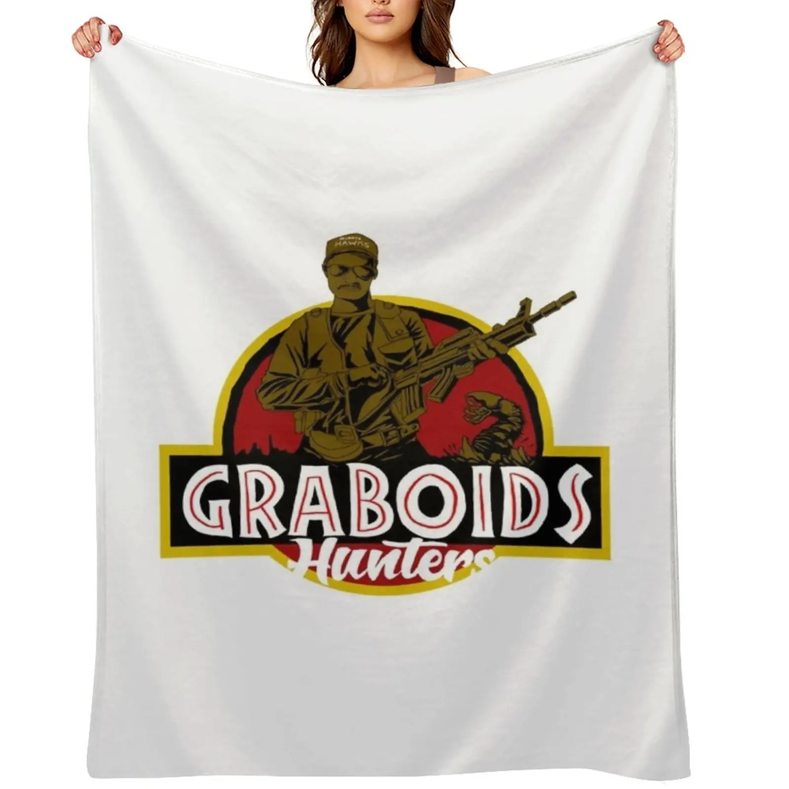 Tremors Graboids Hunters Classic T-Shirt Throw Blanket Stuffeds Designers Camping Summer Blankets
Tremors Graboids Hunters Classic T-Shirt Throw Blanket Stuffeds Designers Camping Summer Blankets