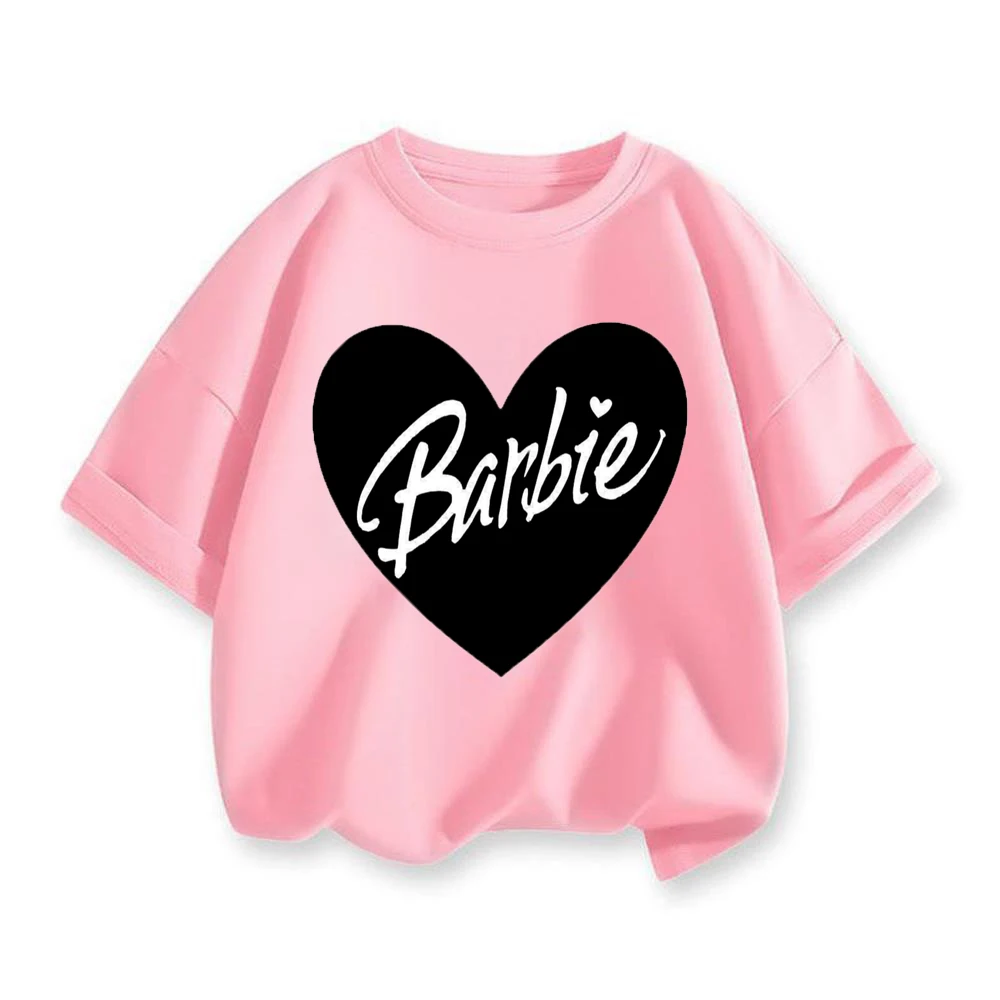 2025 Barbie Doll Children's T-shirt with Cartoon Print - Cute Girl Casual Shirt with Short Sleeve for Sport, Princess Style
2025 Barbie Doll Children's T-shirt with Cartoon Print - Cute Girl Casual Shirt with Short Sleeve for Sport, Princess Style