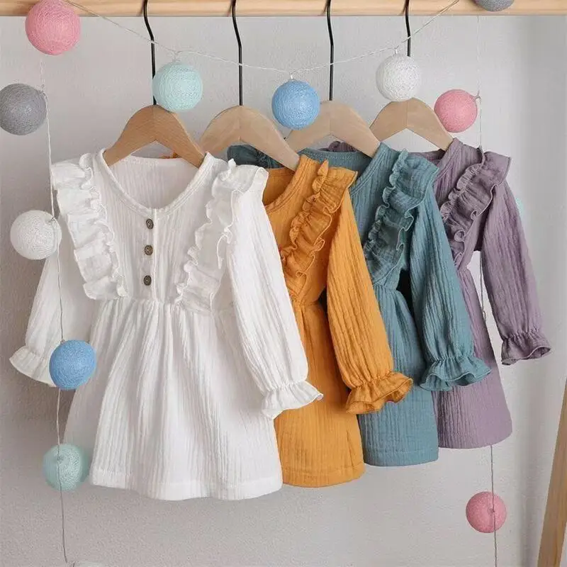 Children's Apring and Summer Dresses for Girls Korean Style Children's Clothing Long Sleeved Princess Dresses for Baby Girls
Children's Apring and Summer Dresses for Girls Korean Style Children's Clothing Long Sleeved Princess Dresses for Baby Girls