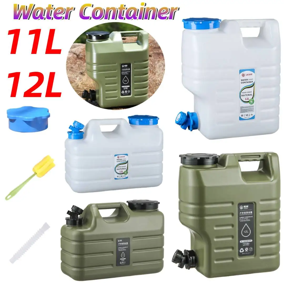 11/12L Drinking Water Container with Spigot Leakproof Camping Water Tank Large Capacity Water Storage Carrier for Hiking Camping
11/12L Drinking Water Container with Spigot Leakproof Camping Water Tank Large Capacity Water Storage Carrier for Hiking Camping
