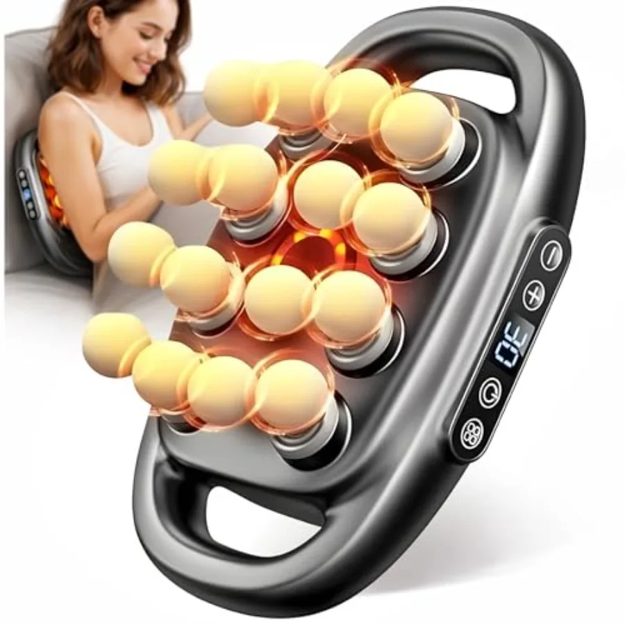 16-Head Deep Tissue Body Massager with Heat 3 Modes 30 Intensities Multi-Head Back Massager for Full Body Relief Quiet Percussi
16-Head Deep Tissue Body Massager with Heat 3 Modes 30 Intensities Multi-Head Back Massager for Full Body Relief Quiet Percussi
