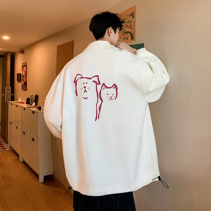 Men's Oversized Jackets Artificial Suede Dog Print Coat Pu Leather Casual Wear Autumn 5XL Jacket Unisex Clothes Outerwear
Men's Oversized Jackets Artificial Suede Dog Print Coat Pu Leather Casual Wear Autumn 5XL Jacket Unisex Clothes Outerwear