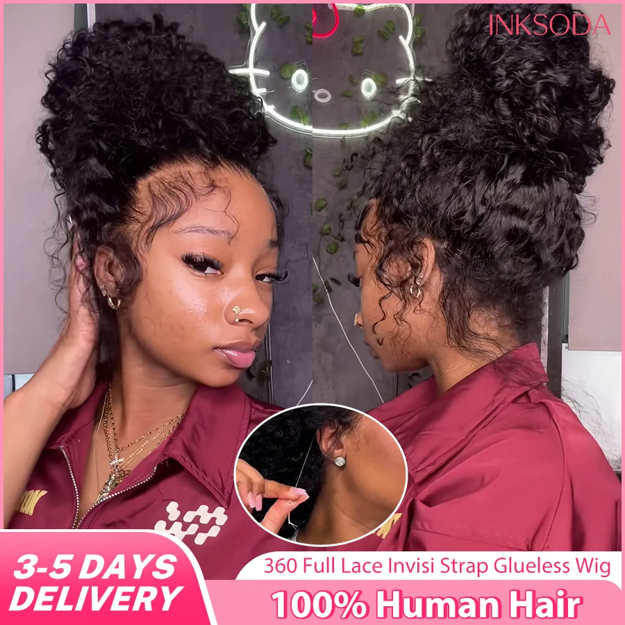 360 Full Lace Wig Invisible Drawstring Deep Wave Frontal Wig Curly Human Hair Wigs HD Lace Front Wig 220 Density 30Inch Glueless
360 Full Lace Wig Invisible Drawstring Deep Wave Frontal Wig Curly Human Hair Wigs HD Lace Front Wig 220 Density 30Inch Glueless