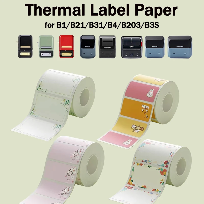 NIIMBOT B1/B21/B31/B4/B203/B3S Label Paper Cute Color Sticker Niimbot Printer Printing Paper Thermal Self-adhesive Price Tag
NIIMBOT B1/B21/B31/B4/B203/B3S Label Paper Cute Color Sticker Niimbot Printer Printing Paper Thermal Self-adhesive Price Tag