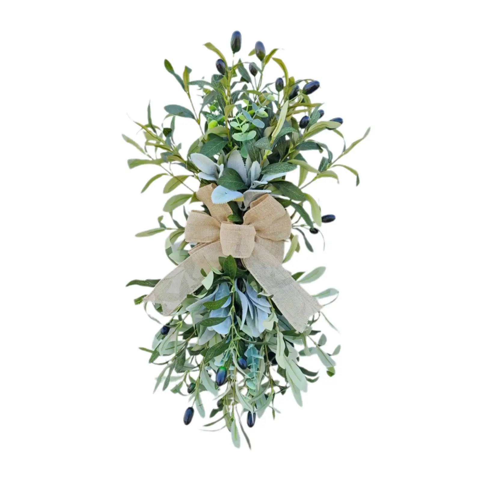 Stair Swag Greenery Wreath Window Prop Backdrop Wall Decor Artificial Olive Wreath Front Door for Festival Holiday Garden
Stair Swag Greenery Wreath Window Prop Backdrop Wall Decor Artificial Olive Wreath Front Door for Festival Holiday Garden