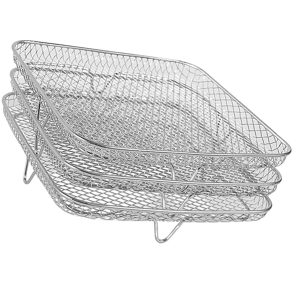 3Pcs Stainless Steel Air Fryer Grilling Stand Practical Reusable Kitchen Supplies Air Fryer Rack Cooking Rack Kitchen Supplies
3Pcs Stainless Steel Air Fryer Grilling Stand Practical Reusable Kitchen Supplies Air Fryer Rack Cooking Rack Kitchen Supplies