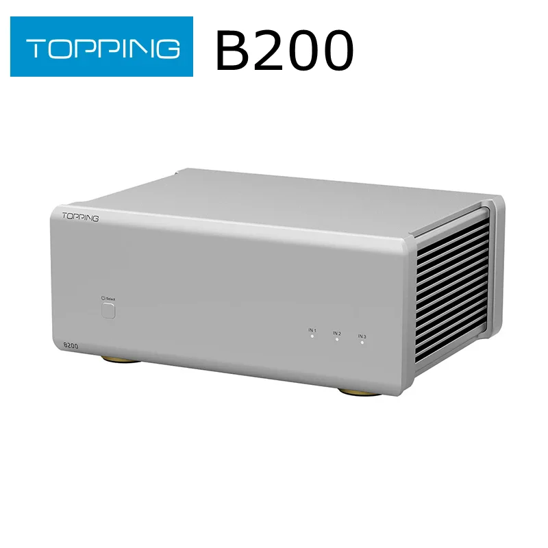 TOPPING B200 Mono Power Amplifier 145dB SNR DNR Three Sets XLR/ TRS Balanced Inputs Two Sets Gain Settings Pure Sound Quality
TOPPING B200 Mono Power Amplifier 145dB SNR DNR Three Sets XLR/ TRS Balanced Inputs Two Sets Gain Settings Pure Sound Quality