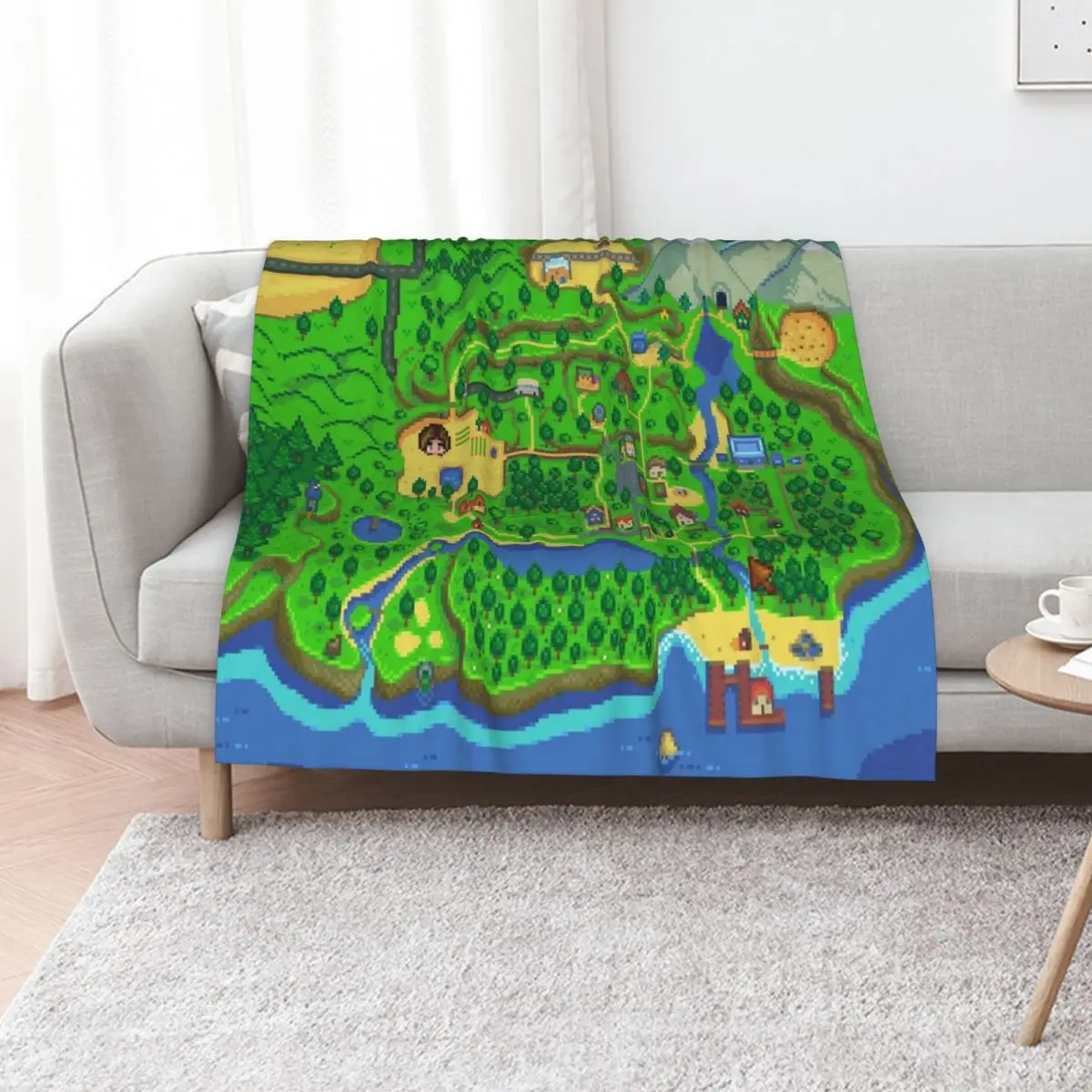Stardew Valley Map Throw Blanket Picnic Sofas Loose Soft Blankets
Stardew Valley Map Throw Blanket Picnic Sofas Loose Soft Blankets