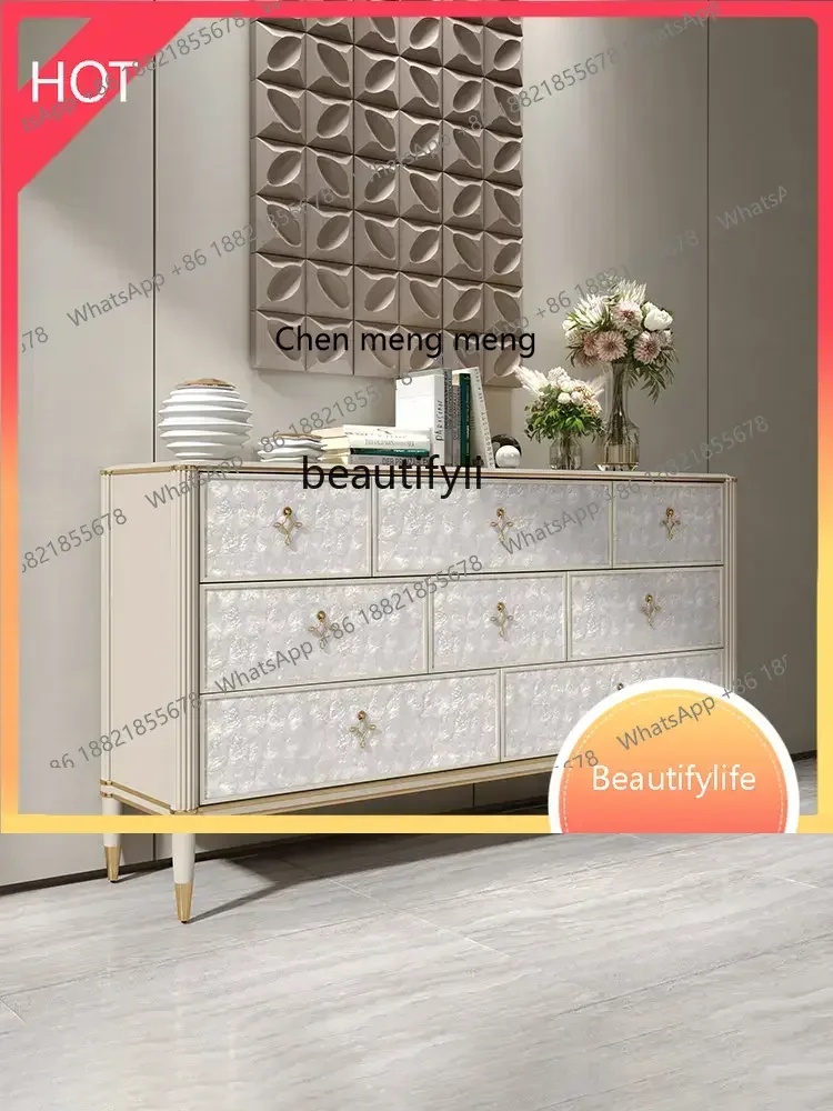 new Affordable Luxury Style Chest of Drawers TV Cabinet Modern Simple Shell Decoration Chest of Drawer ss 8617
new Affordable Luxury Style Chest of Drawers TV Cabinet Modern Simple Shell Decoration Chest of Drawer ss 8617