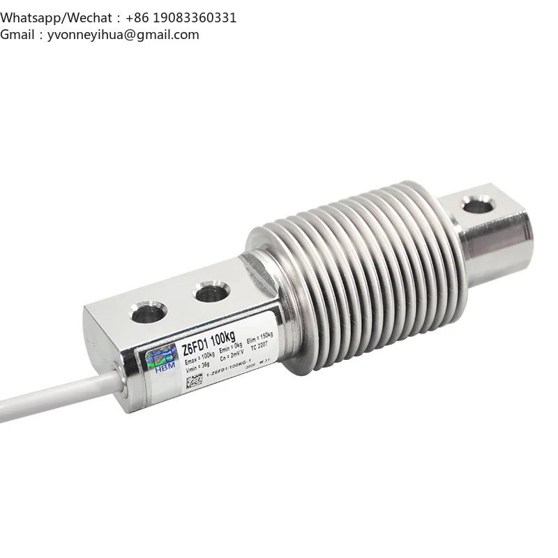 HBM Z6FD1 Stainless Steel Bellows Load Cells 30kg 50kg 100kg Force Sensors 0.02% Accuracy ISO9001 Certified
HBM Z6FD1 Stainless Steel Bellows Load Cells 30kg 50kg 100kg Force Sensors 0.02% Accuracy ISO9001 Certified