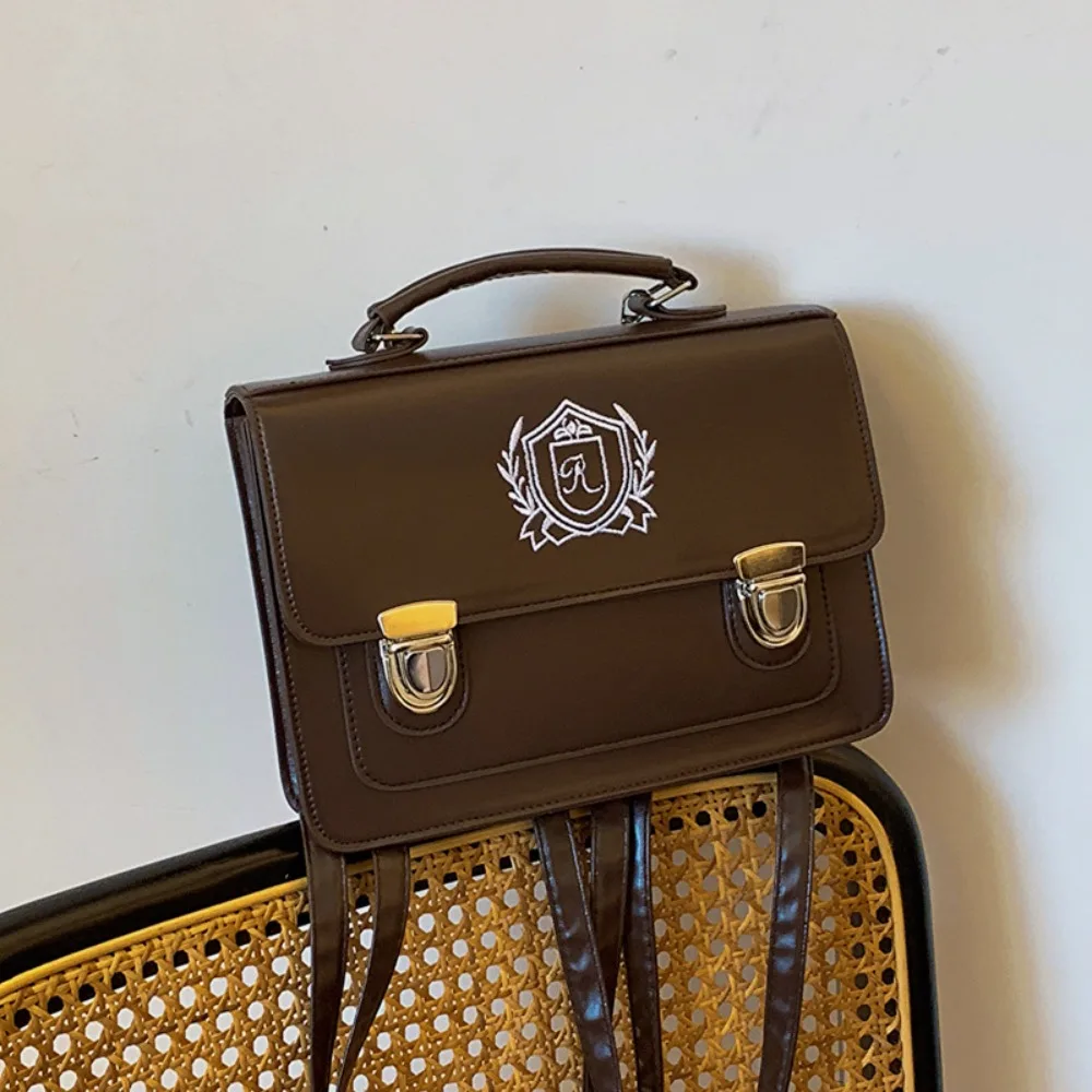 Temperament Vintage Shoulder Bag All Match PU Leather Crossbody Sling Bag Japanese Style Simple Schoolbags Women
Temperament Vintage Shoulder Bag All Match PU Leather Crossbody Sling Bag Japanese Style Simple Schoolbags Women