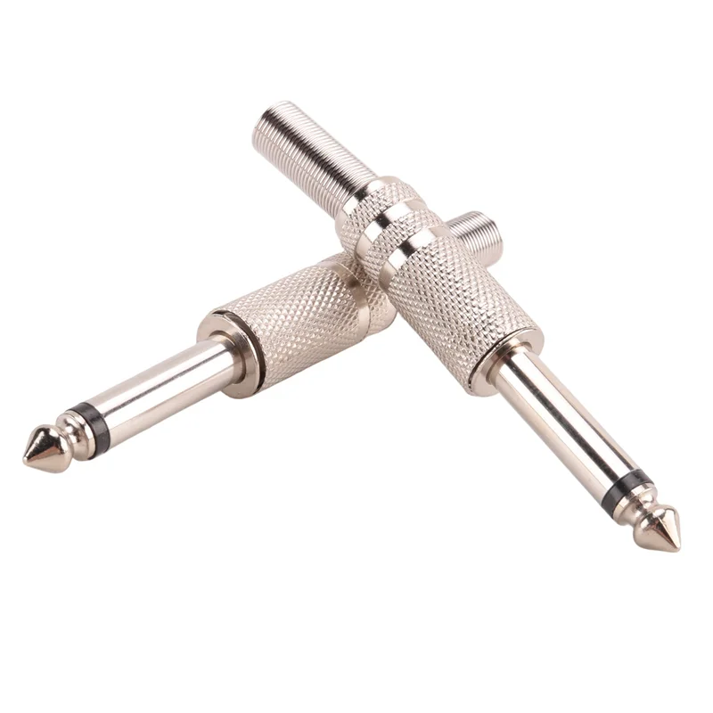 FORW-6.35Mm Mono Amplifier Plug 1/4Inch Male Mono Monaural Jack Audio Cable Connector Plug Microphone Audio Connectors 60Pcs 
FORW-6.35Mm Mono Amplifier Plug 1/4Inch Male Mono Monaural Jack Audio Cable Connector Plug Microphone Audio Connectors 60Pcs