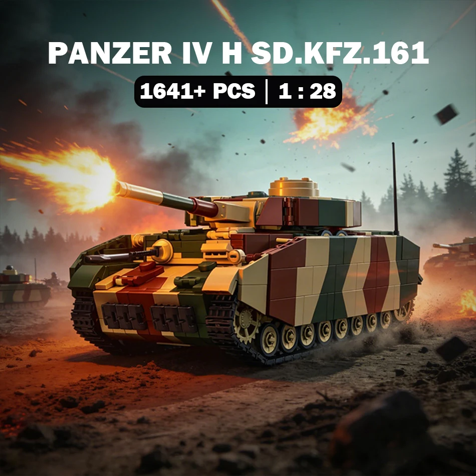 WW2 Military Panzer IV Sd.Kfz.161 Tank Building Blocks German Flakpanzer IV Anti Aircraft Gun Soldiers Bricks Toys for Kids Gift
WW2 Military Panzer IV Sd.Kfz.161 Tank Building Blocks German Flakpanzer IV Anti Aircraft Gun Soldiers Bricks Toys for Kids Gift