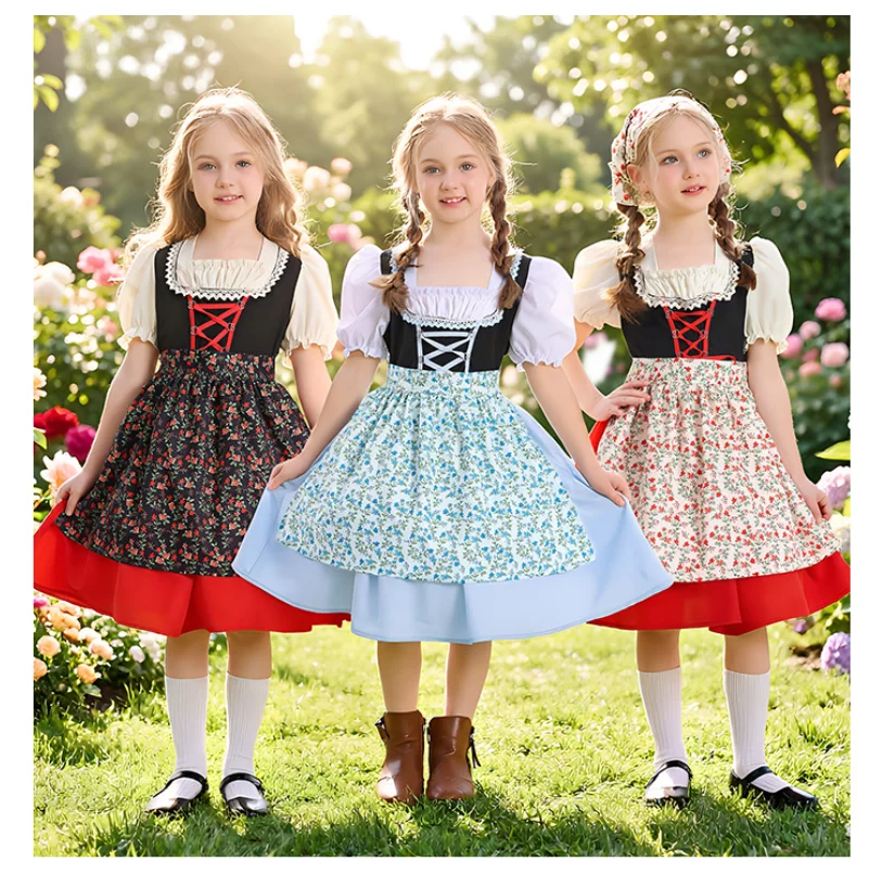 Enfant Traditional German Vintage Floral Dress Costume National Mädchen Countryside Farm Princess Cosplay Stage Performance Set
Enfant Traditional German Vintage Floral Dress Costume National Mädchen Countryside Farm Princess Cosplay Stage Performance Set