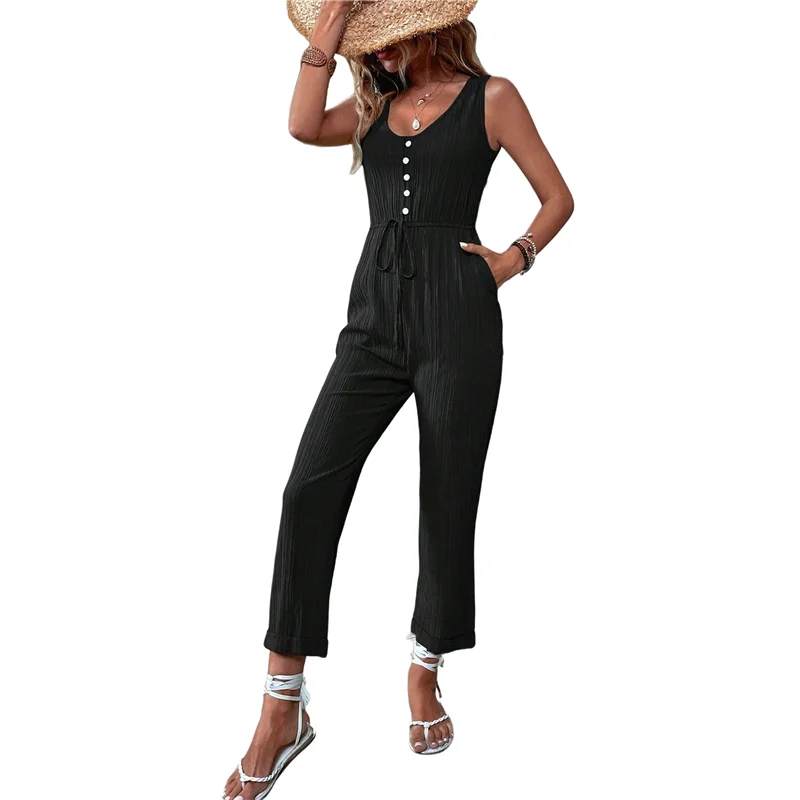 NEW-Womens Jumpsuits Dressy Summer Sleeveless U-Neck Casual Wide Leg Long Pants Rompers 2025
NEW-Womens Jumpsuits Dressy Summer Sleeveless U-Neck Casual Wide Leg Long Pants Rompers 2025