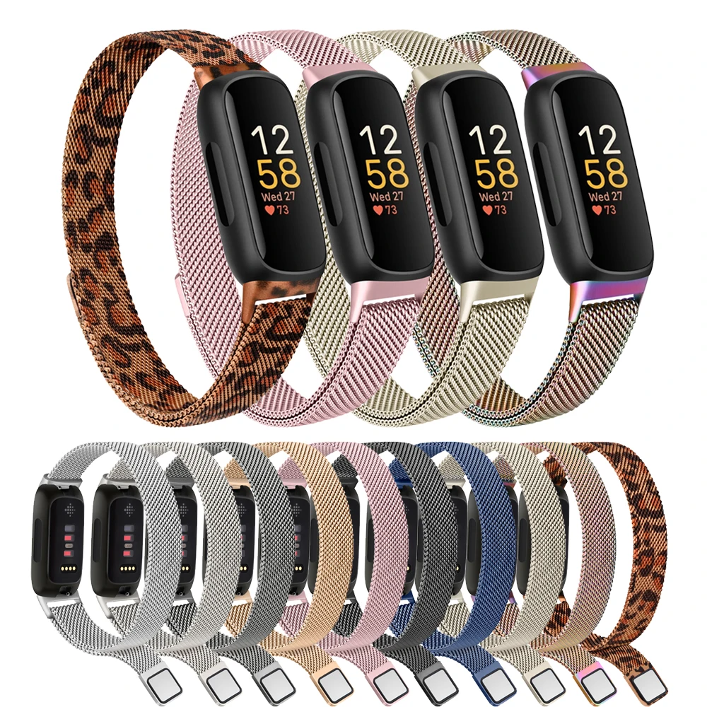 Металлический ремешок с магнитной петлей для Fitbit Inspire 3, ремешок из нержавеющей стали, браслет для Fitbit Inspire 3, ремешок, браслет
Металлический ремешок с магнитной петлей для Fitbit Inspire 3, ремешок из нержавеющей стали, браслет для Fitbit Inspire 3, ремешок, браслет