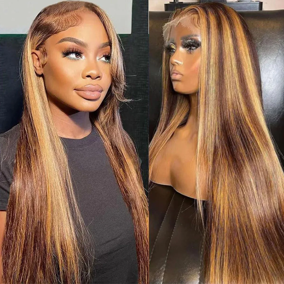 Highlight Ombre P4/27 Human Hair Wig Lace Pre Plucked13x4 Straight HD Transparent Lace Front Human Hair Wig 30Inch 200% Density
Highlight Ombre P4/27 Human Hair Wig Lace Pre Plucked13x4 Straight HD Transparent Lace Front Human Hair Wig 30Inch 200% Density