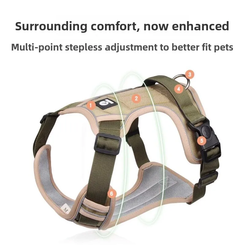 Dog Traction Rope Large Dog Breast Strap Golden Retriever Labrador Vest Anti-Explosion Rope Walking Dog Rope
Dog Traction Rope Large Dog Breast Strap Golden Retriever Labrador Vest Anti-Explosion Rope Walking Dog Rope