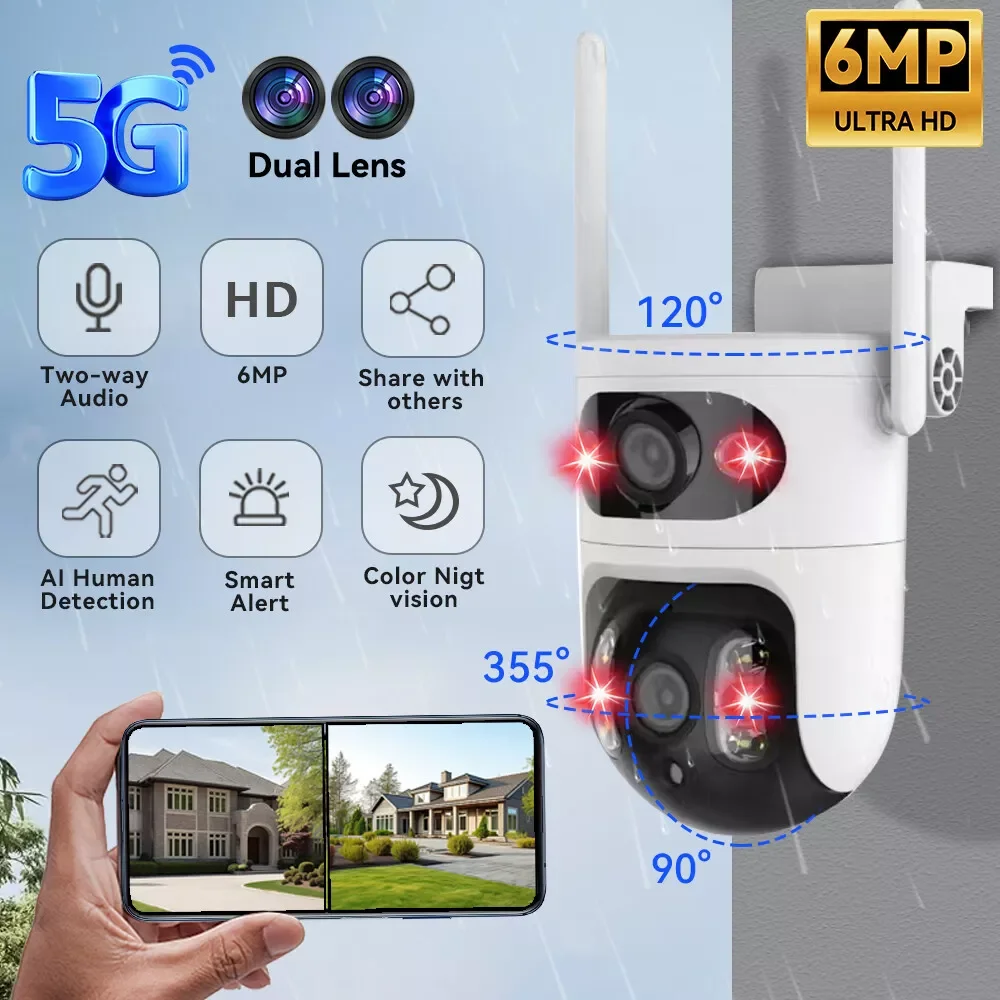 1080P двойной объектив домашняя камера безопасности беспроводная Wi-Fi CCTV PTZ IP-камера наблюдения
1080P двойной объектив домашняя камера безопасности беспроводная Wi-Fi CCTV PTZ IP-камера наблюдения