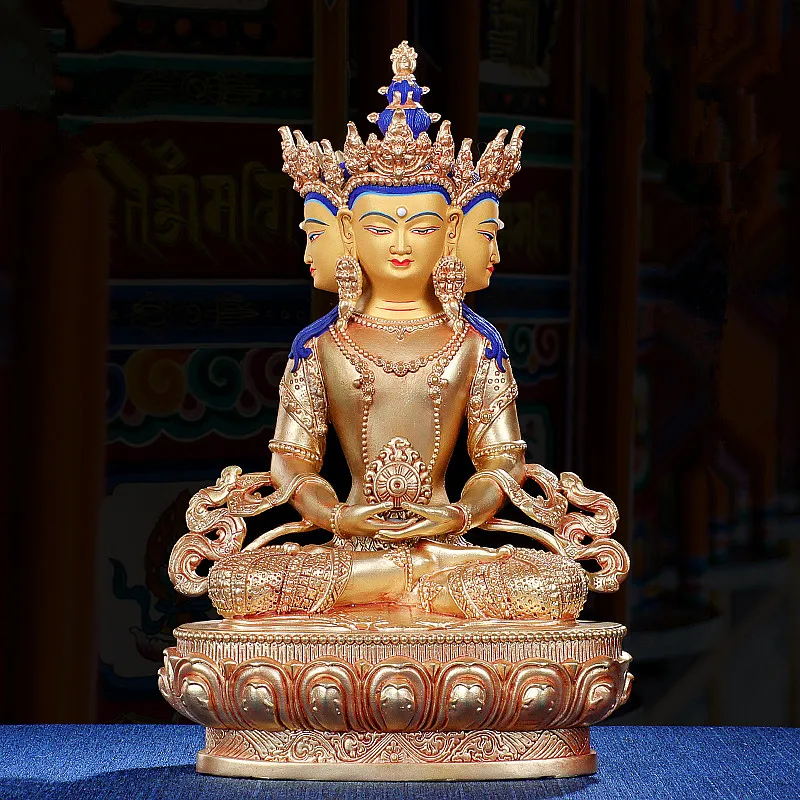 20cm Gold Copper Rulai Guanyin Carving Buddhist Retro Carving Tranic Temple Decorate Bodhisattva Figurine
20cm Gold Copper Rulai Guanyin Carving Buddhist Retro Carving Tranic Temple Decorate Bodhisattva Figurine