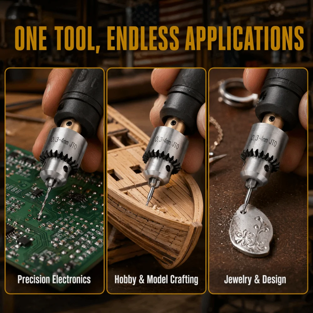 0.3-4mm Mounted Drill Chuck JTO Taper Wrench Included Micro Drill Chuck Chuck Key Precision Design Drill Chuck with Key
0.3-4mm Mounted Drill Chuck JTO Taper Wrench Included Micro Drill Chuck Chuck Key Precision Design Drill Chuck with Key