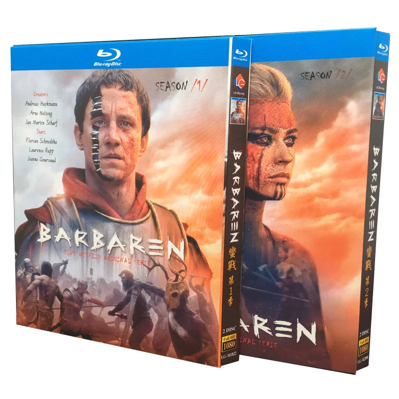 BD Blu-ray High-Definition German TV Series Barbarians Seasons 1–2 Complete Edition 4-Disc Box Set
BD Blu-ray High-Definition German TV Series Barbarians Seasons 1–2 Complete Edition 4-Disc Box Set