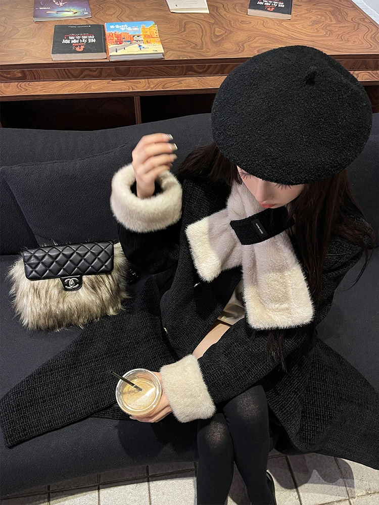 Red Double-Breasted Women's Coat Autumn Winter Wool Collar Loose Midi Length Woolen Outerwear Korean Sle Commute Pure Color
Red Double-Breasted Women's Coat Autumn Winter Wool Collar Loose Midi Length Woolen Outerwear Korean Sle Commute Pure Color