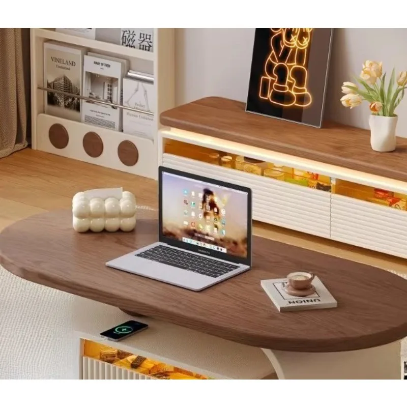 Solid wood coffee table living room home 2026 new small apartment light luxury high sense oval Internet celebrity retractable
Solid wood coffee table living room home 2026 new small apartment light luxury high sense oval Internet celebrity retractable