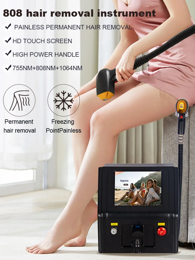 Multi-wavelength design of diode laser hair removal equipment for skin care Painless hair removal instrument 4000W 808nm
Multi-wavelength design of diode laser hair removal equipment for skin care Painless hair removal instrument 4000W 808nm